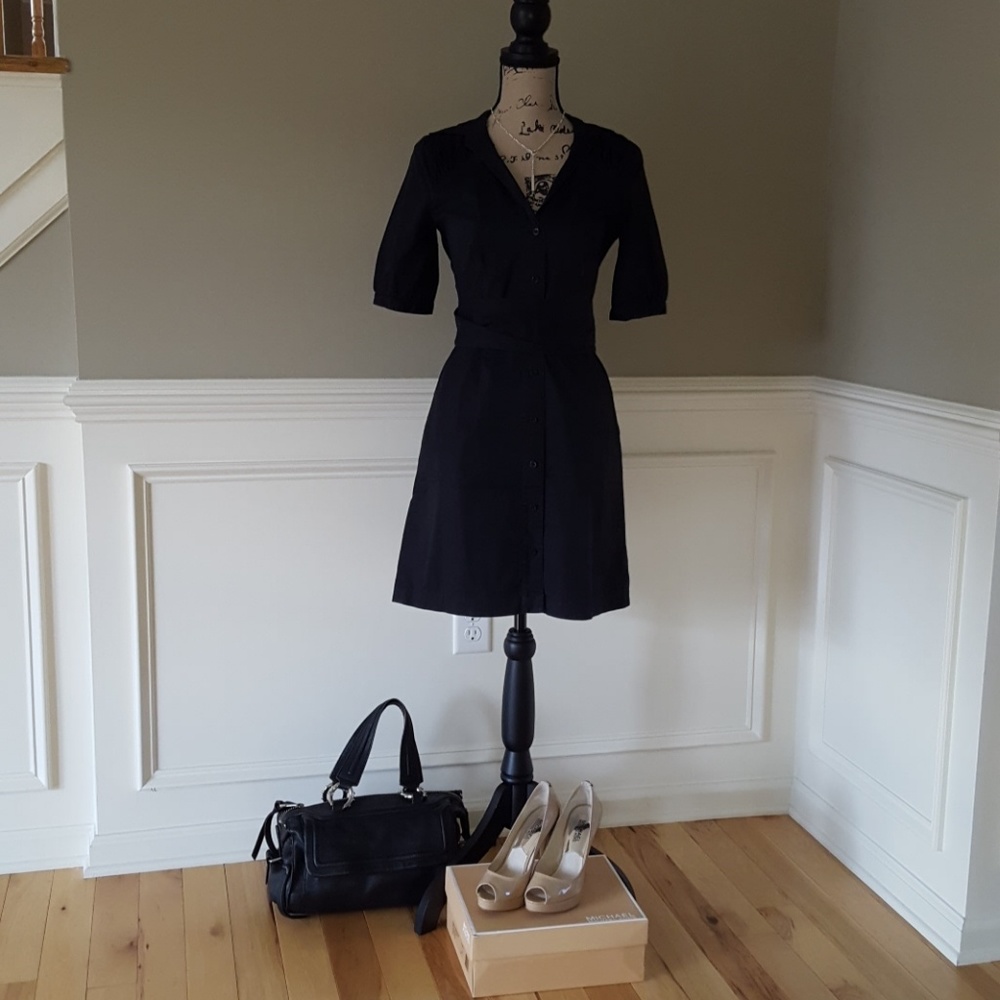 A|X ARMANI EXCHANGE button down dress 4